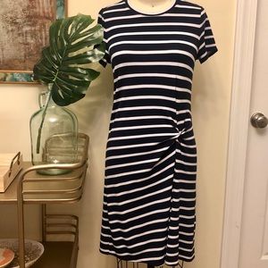Banana Republic Nautical Striped  T-Shirt Dress